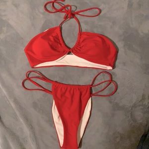 Red Shein Bikini
